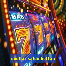 ocultar saldo betfair